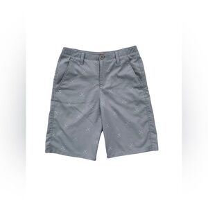 Under Armour Size 14 Grey Golf Club Print Shorts